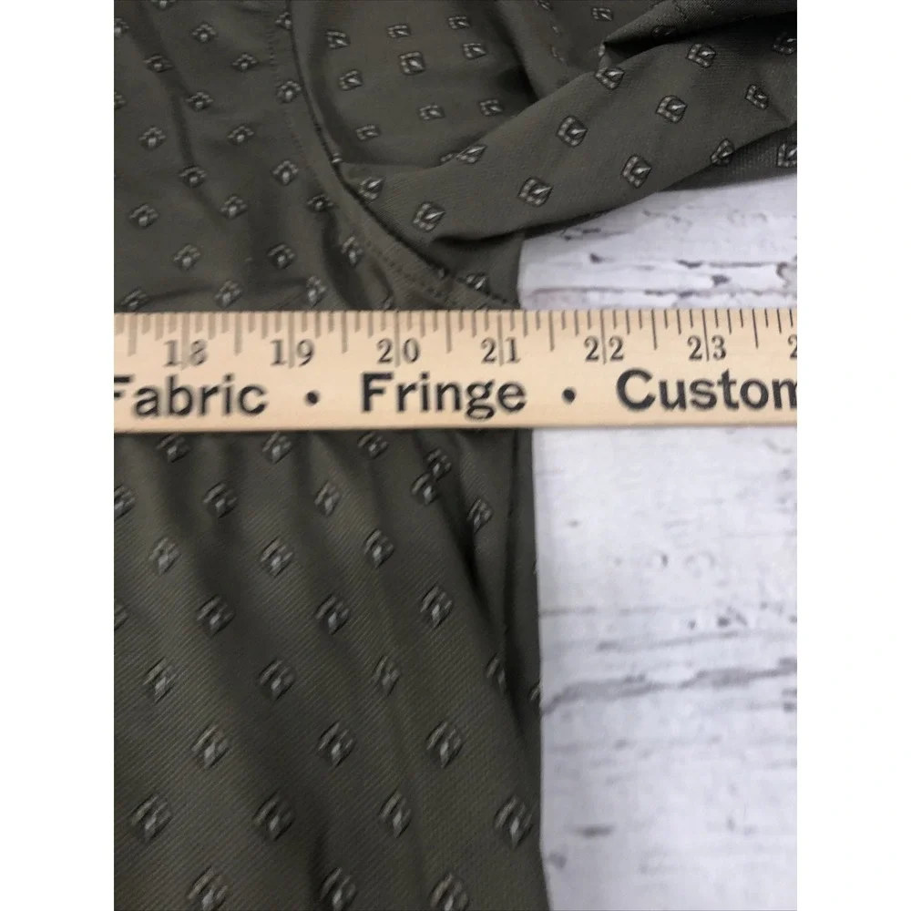 Straight Down Shirt M Performance Polo Golf All Over Print -Olive Green - Picture 8 of 12